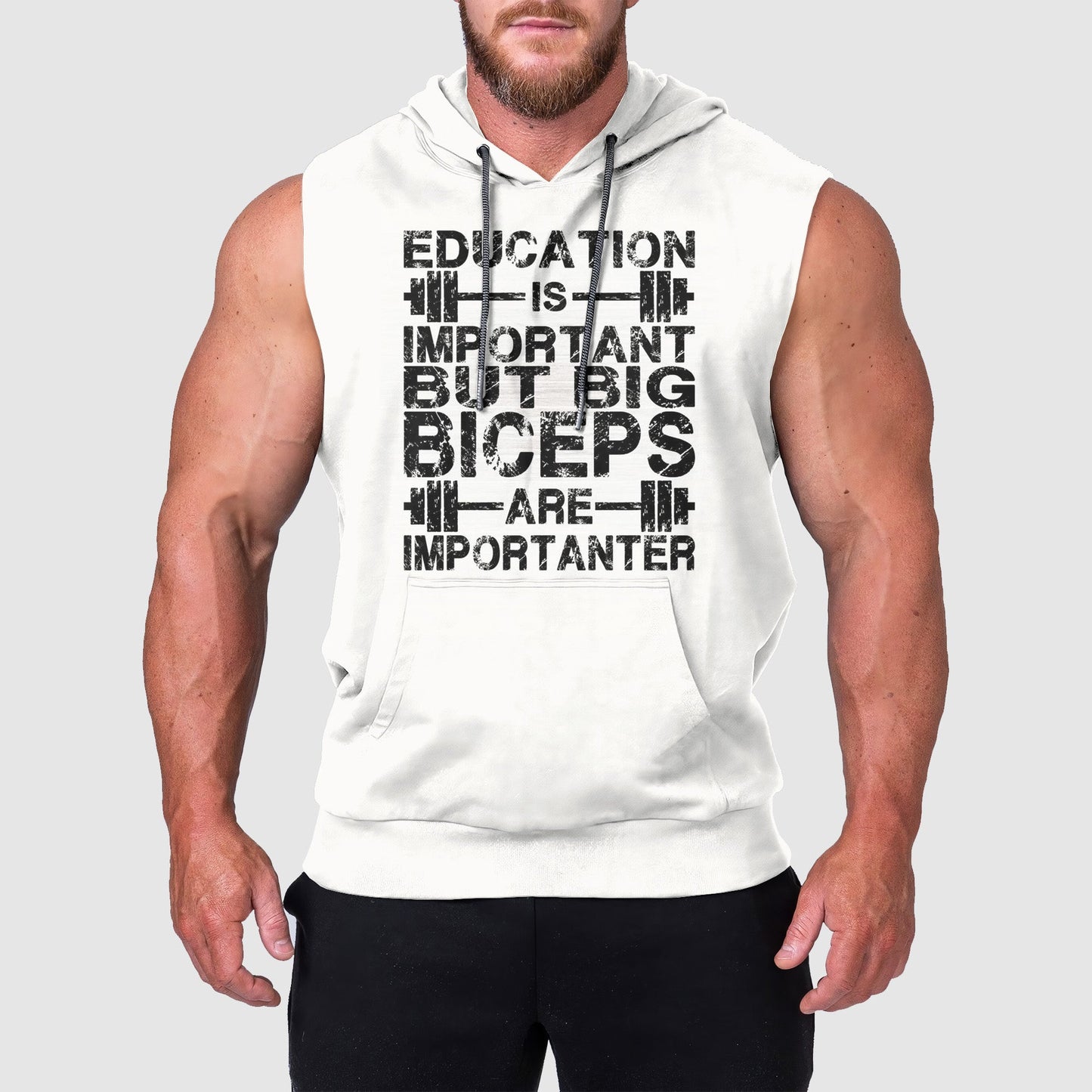 Ultimate Gym Sleeveless Hoodie for Men: Stay Cool and Comfy During Intense Workouts- TT00576