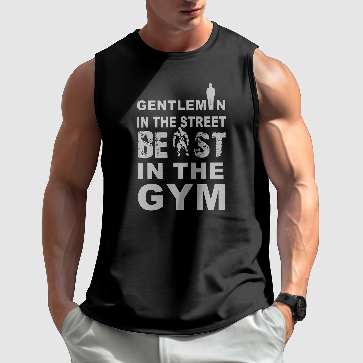 Gym-Ready Round Neck Tank Top- TT00621