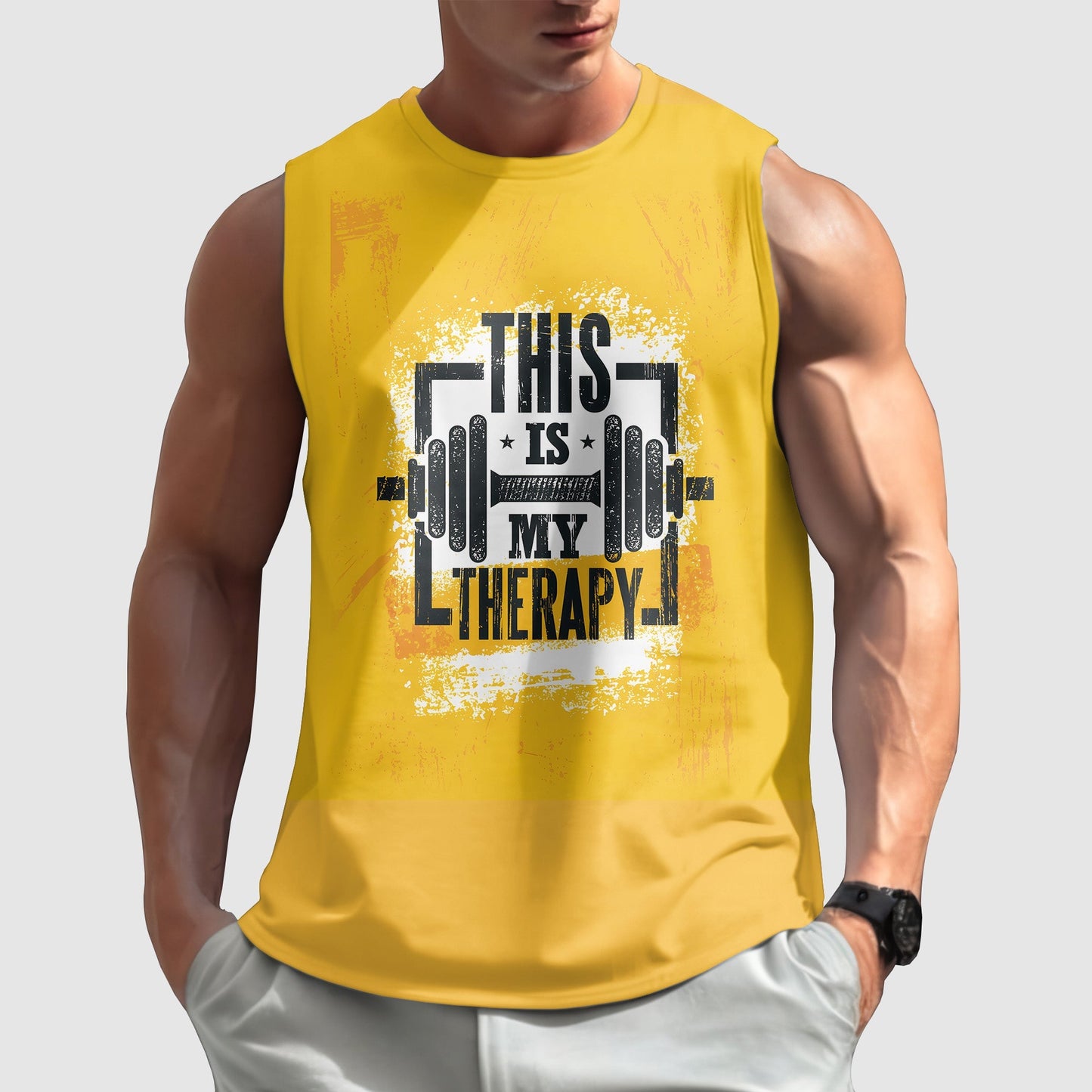 Gym-Ready Round Neck Tank Top- TT00630