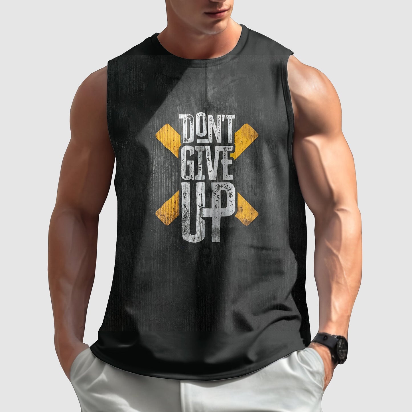 Gym-Ready Round Neck Tank Top- TT00631