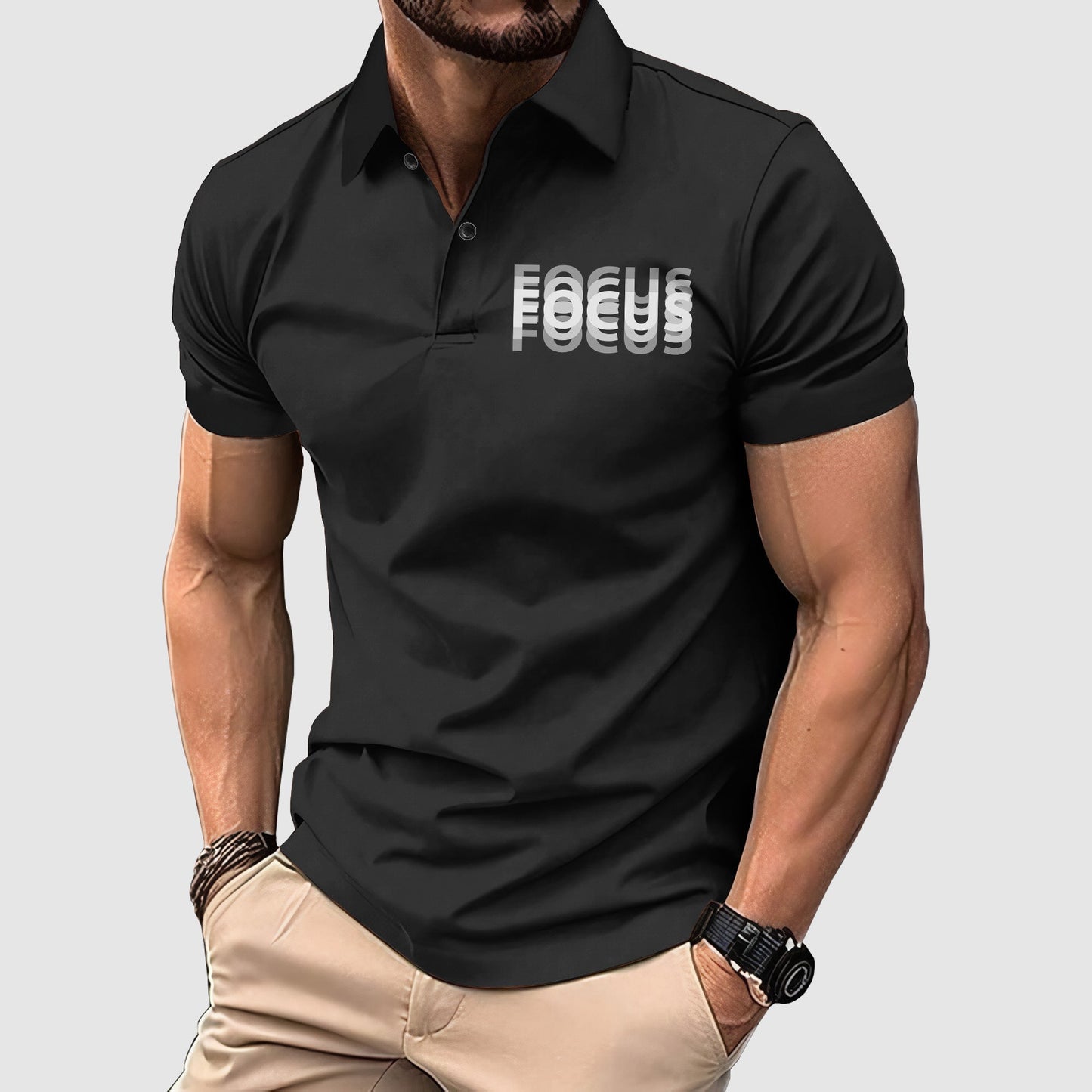 FlexFit Gym Polo Shirt: Performance & Style in Motion- TT00680