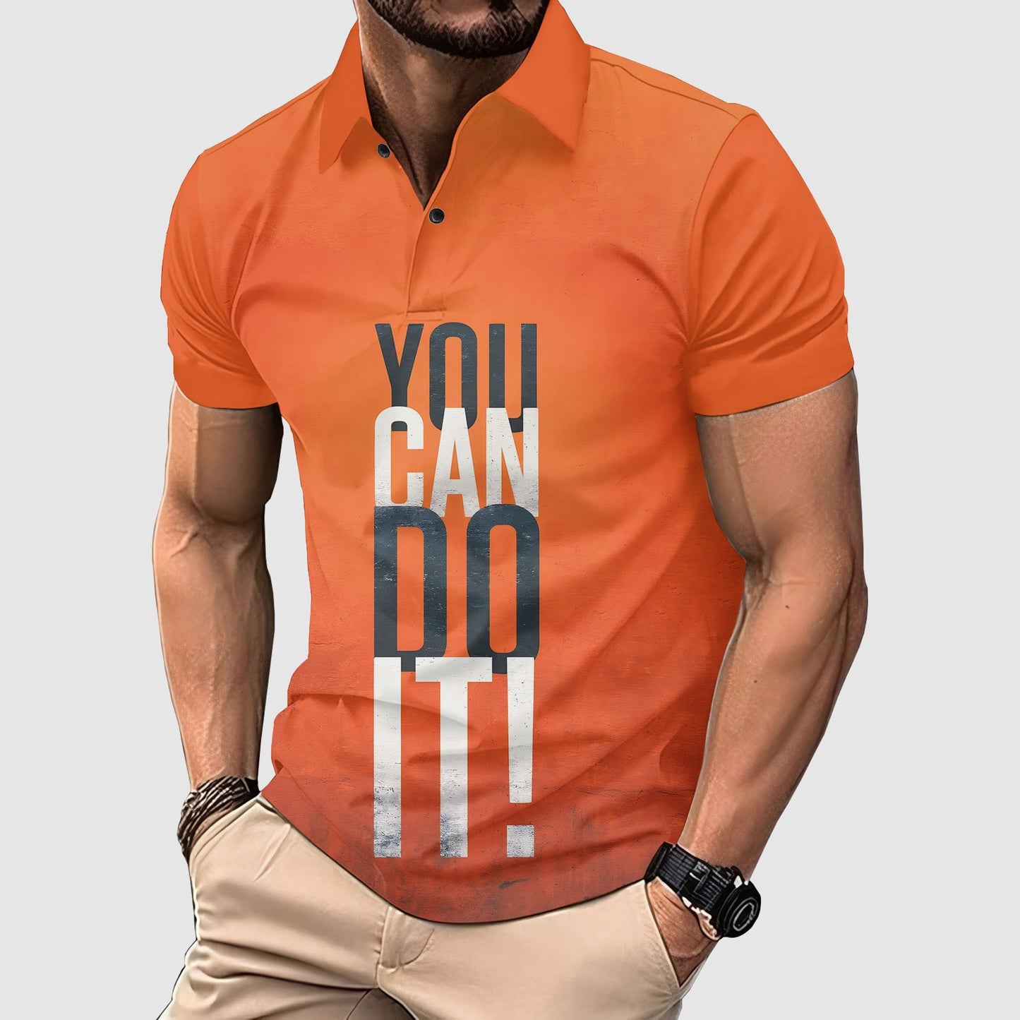 FlexFit Gym Polo Shirt: Performance & Style in Motion- TT00695