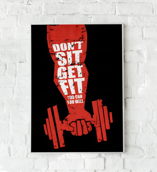 Motivational Gym Canvas Poster- TT00843