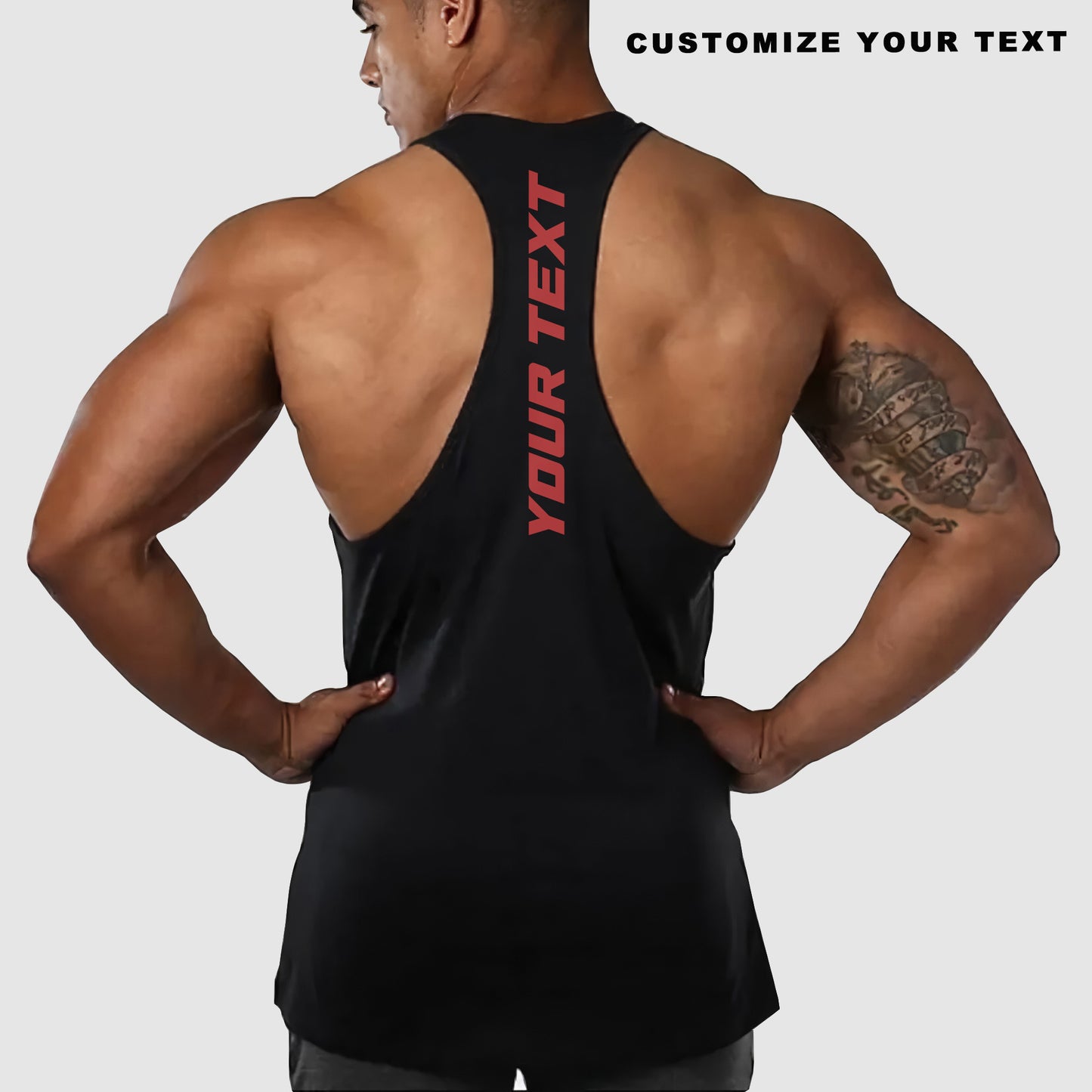 Customizable Bodybuilding Racerback Tank Top- TT01186