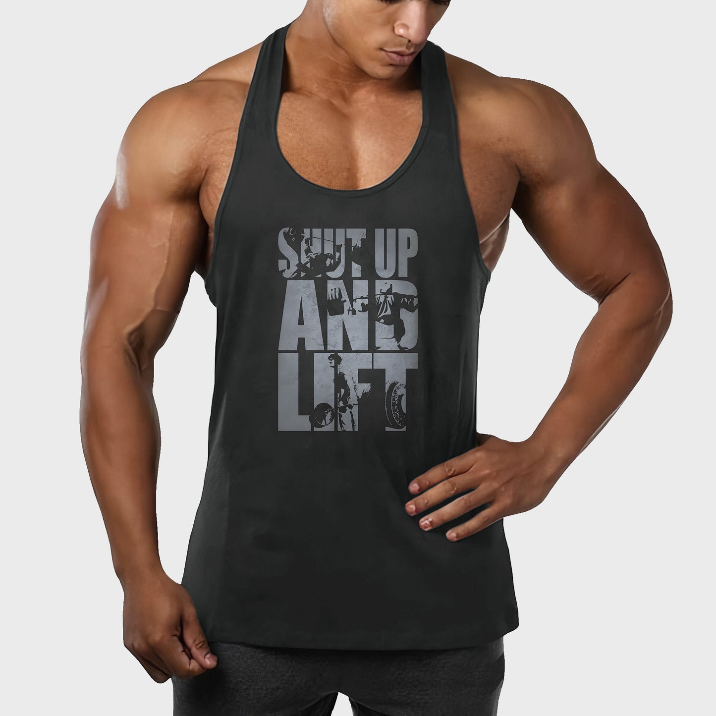 Customizable Bodybuilding Racerback Tank Top- TT01204