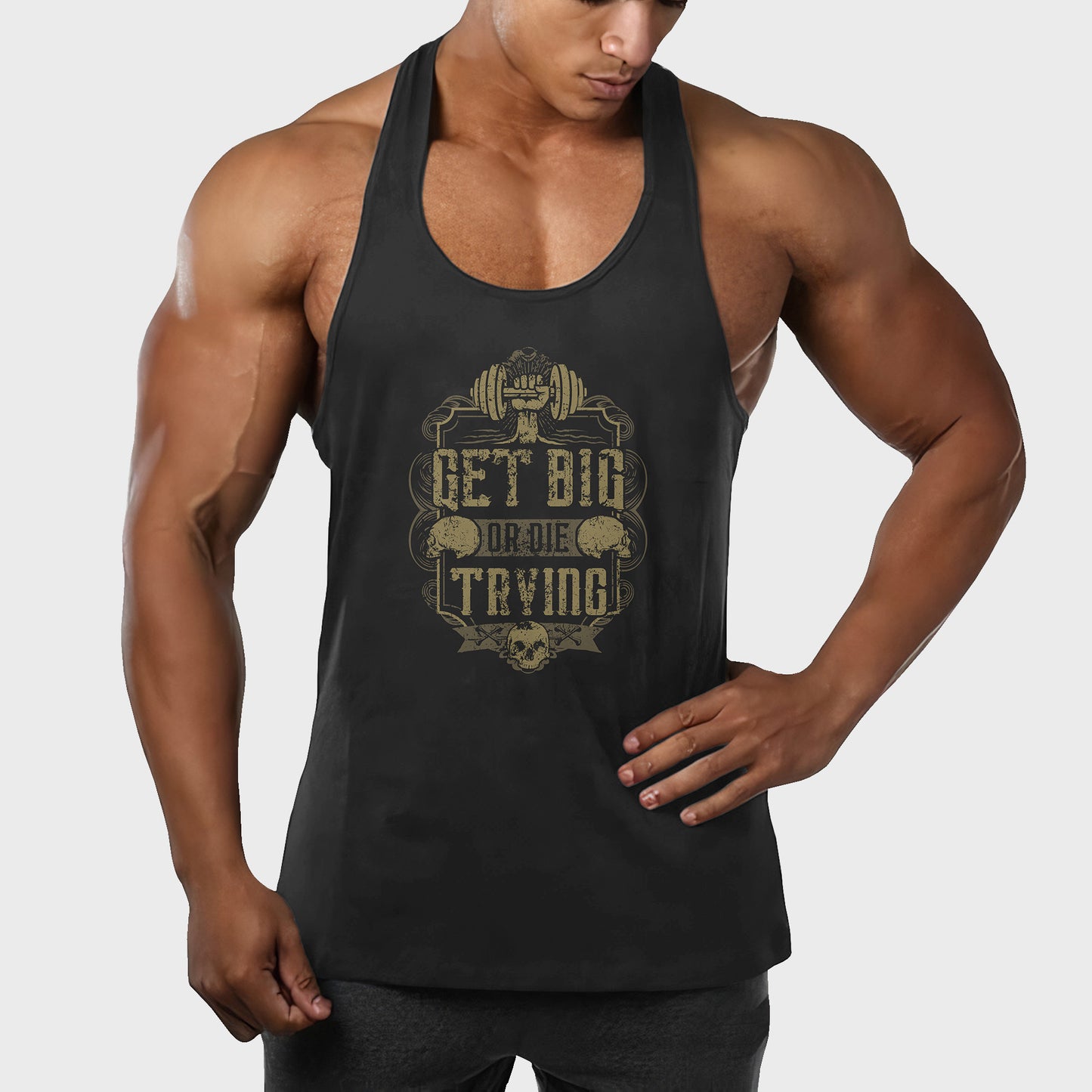 Customizable Bodybuilding Racerback Tank Top- TT01207