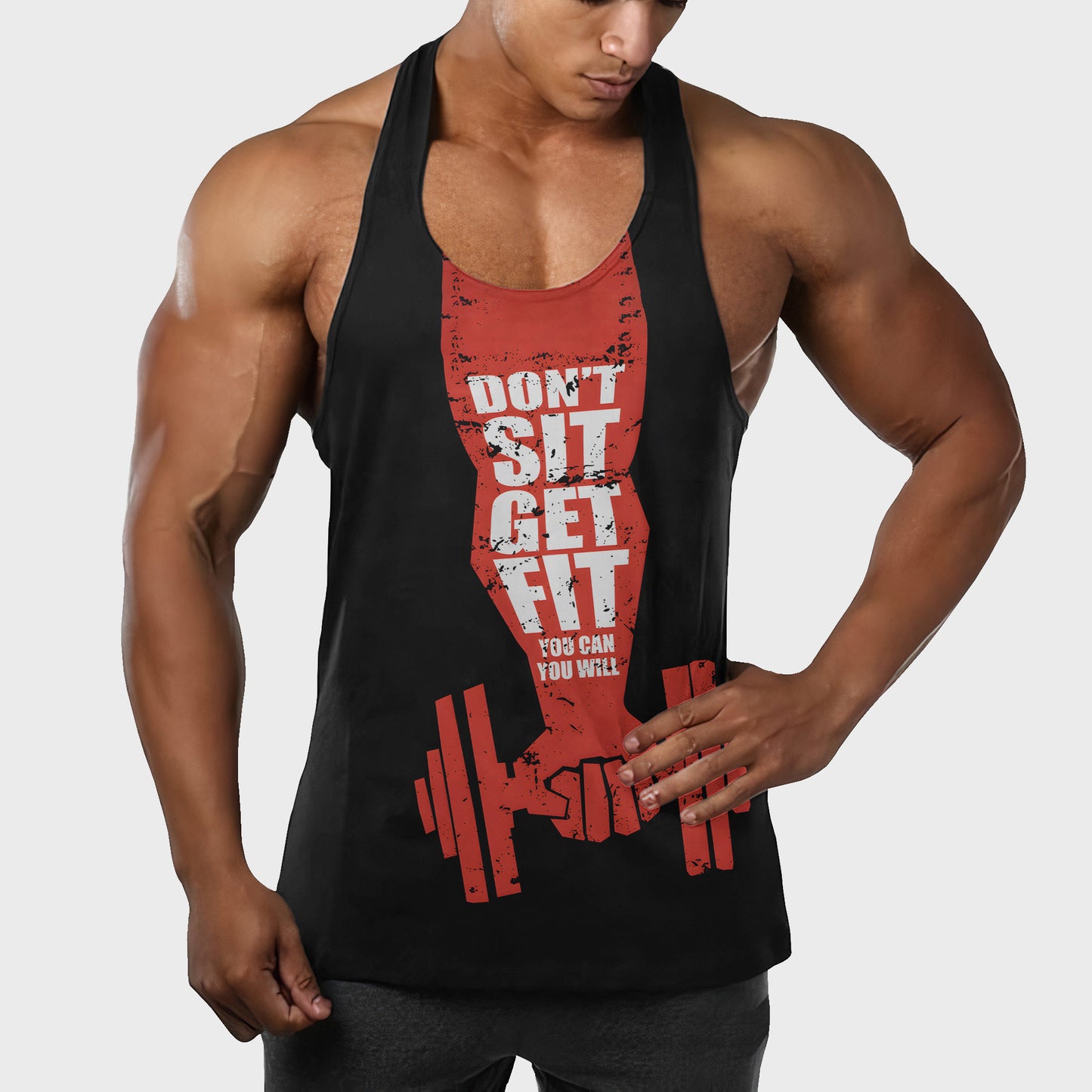 Customizable Bodybuilding Racerback Tank Top- TT01223