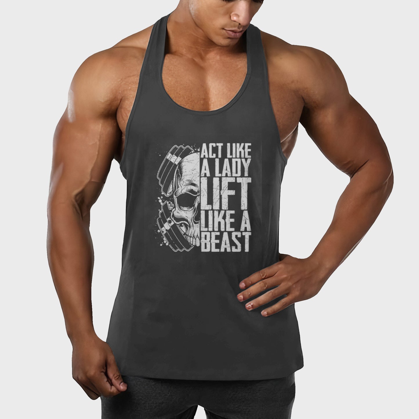 Customizable Bodybuilding Racerback Tank Top- TT01396