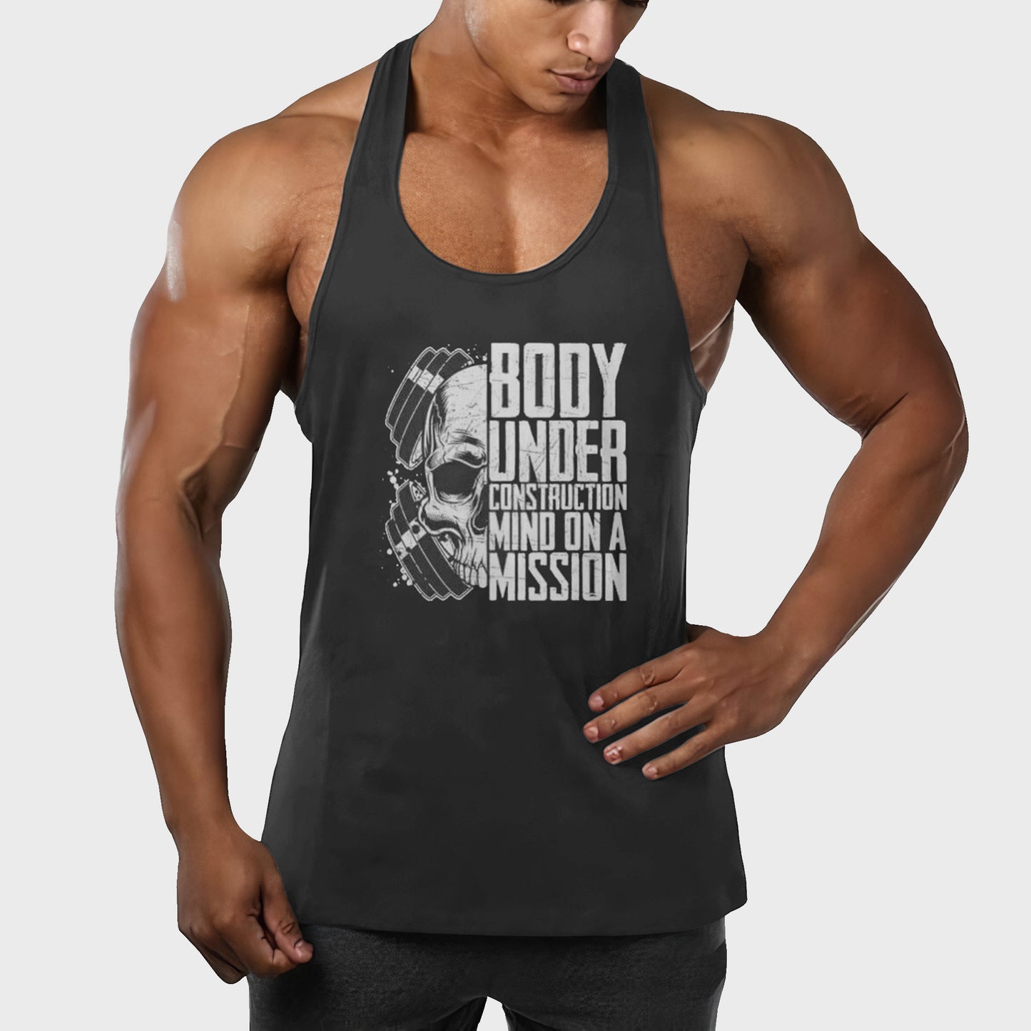 Customizable Bodybuilding Racerback Tank Top- TT01397