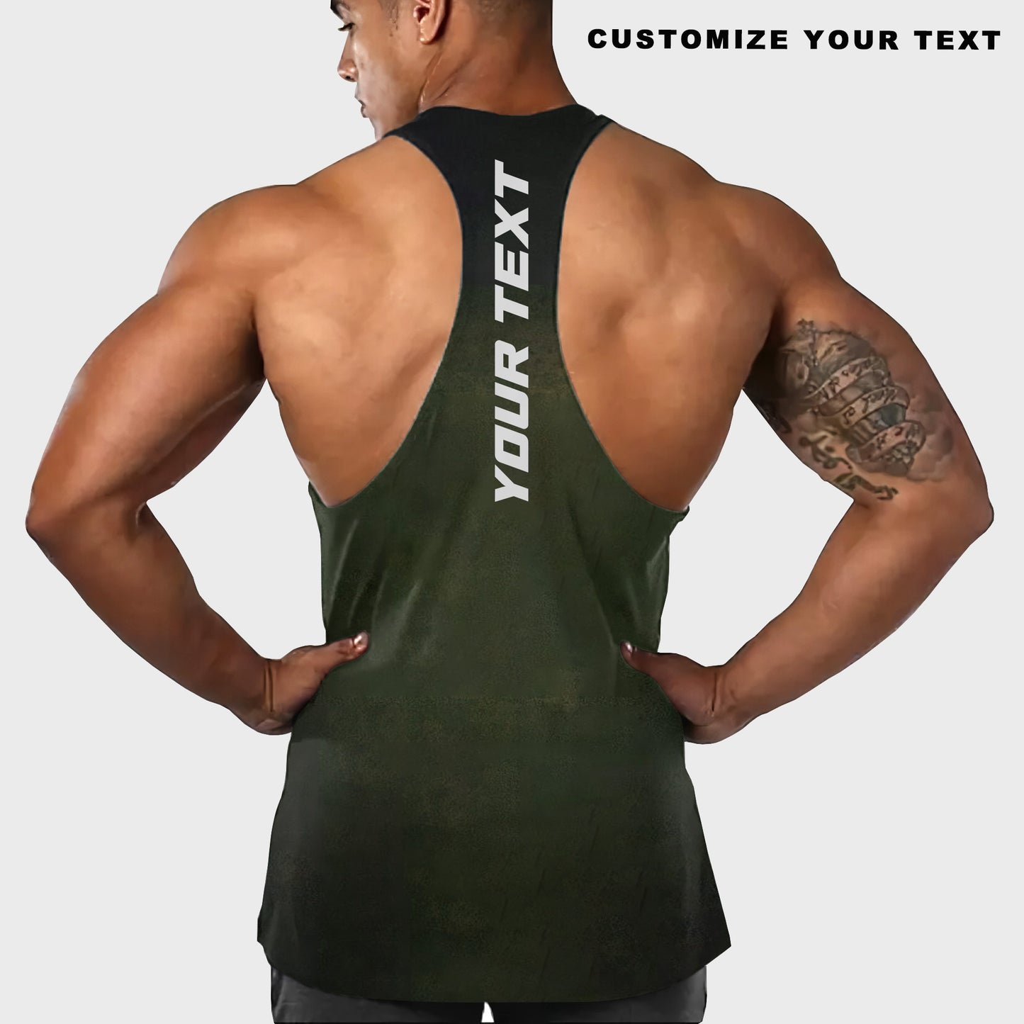 Customizable Bodybuilding Racerback Tank Top- TT01398