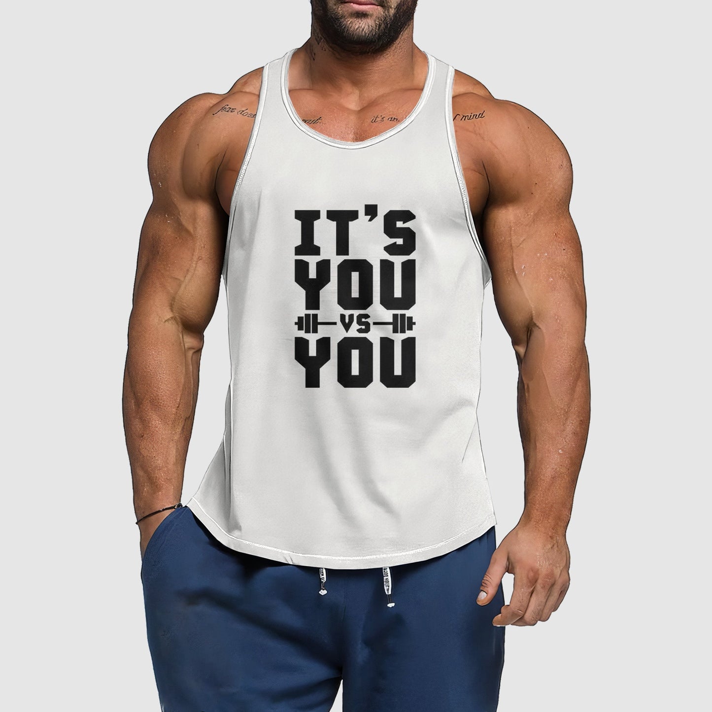 Ultimate Gym Tank Top for Men: Stay Cool and Comfy During Intense Workouts- TT01401