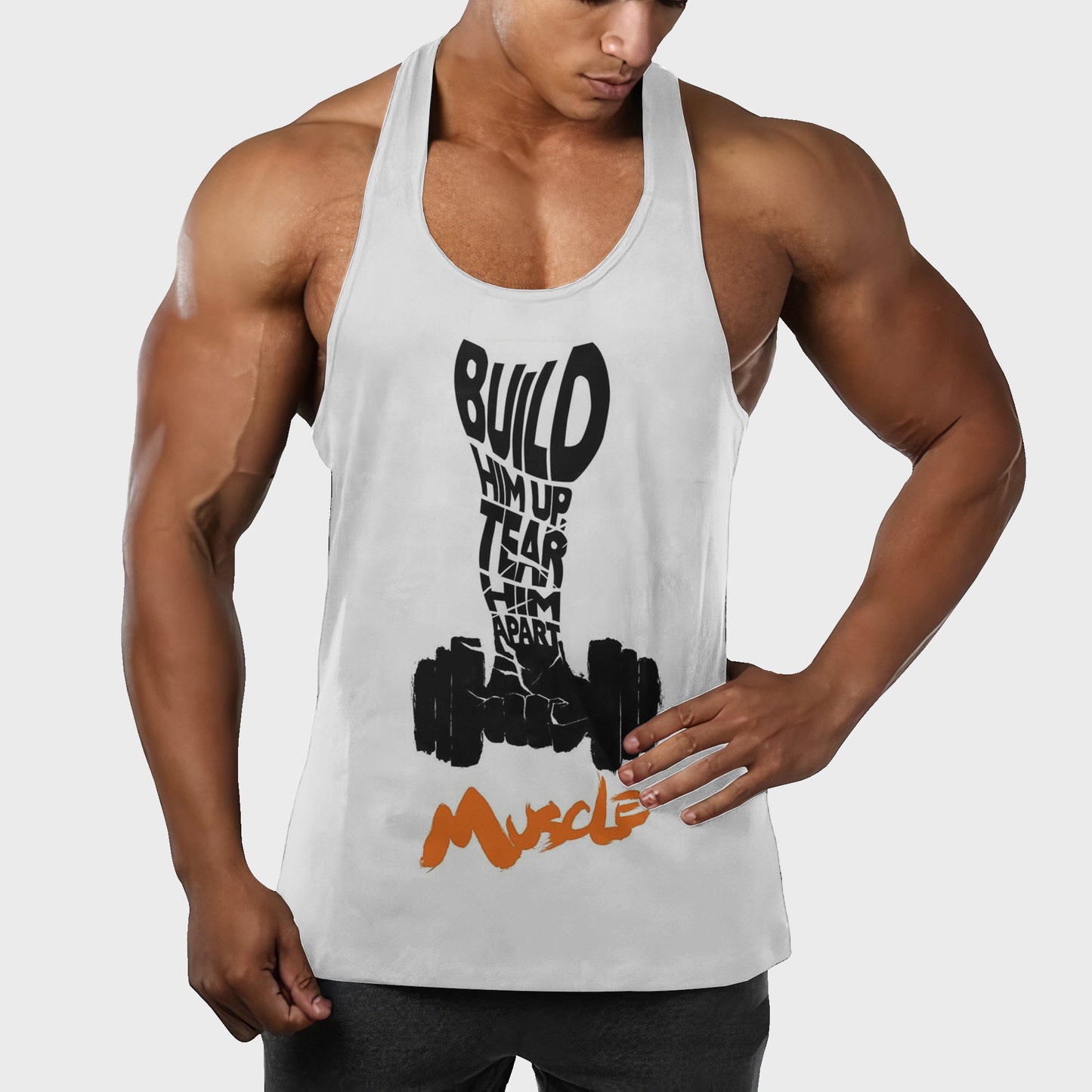 Customizable Bodybuilding Racerback Tank Top- TT01427