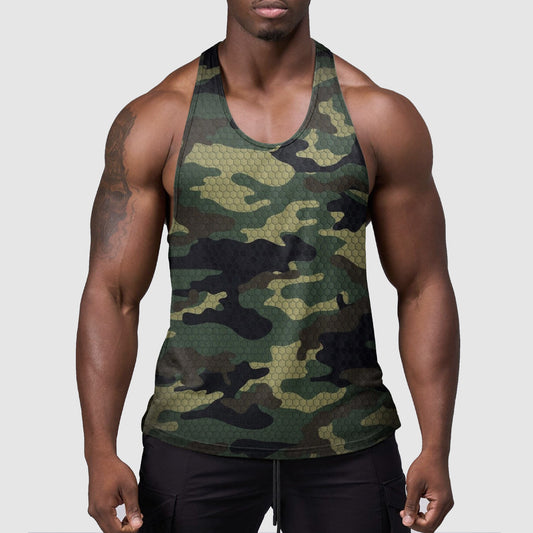 StealthFlex Camo Tank Top- Performance Fit for Bodybuilders- TT01558