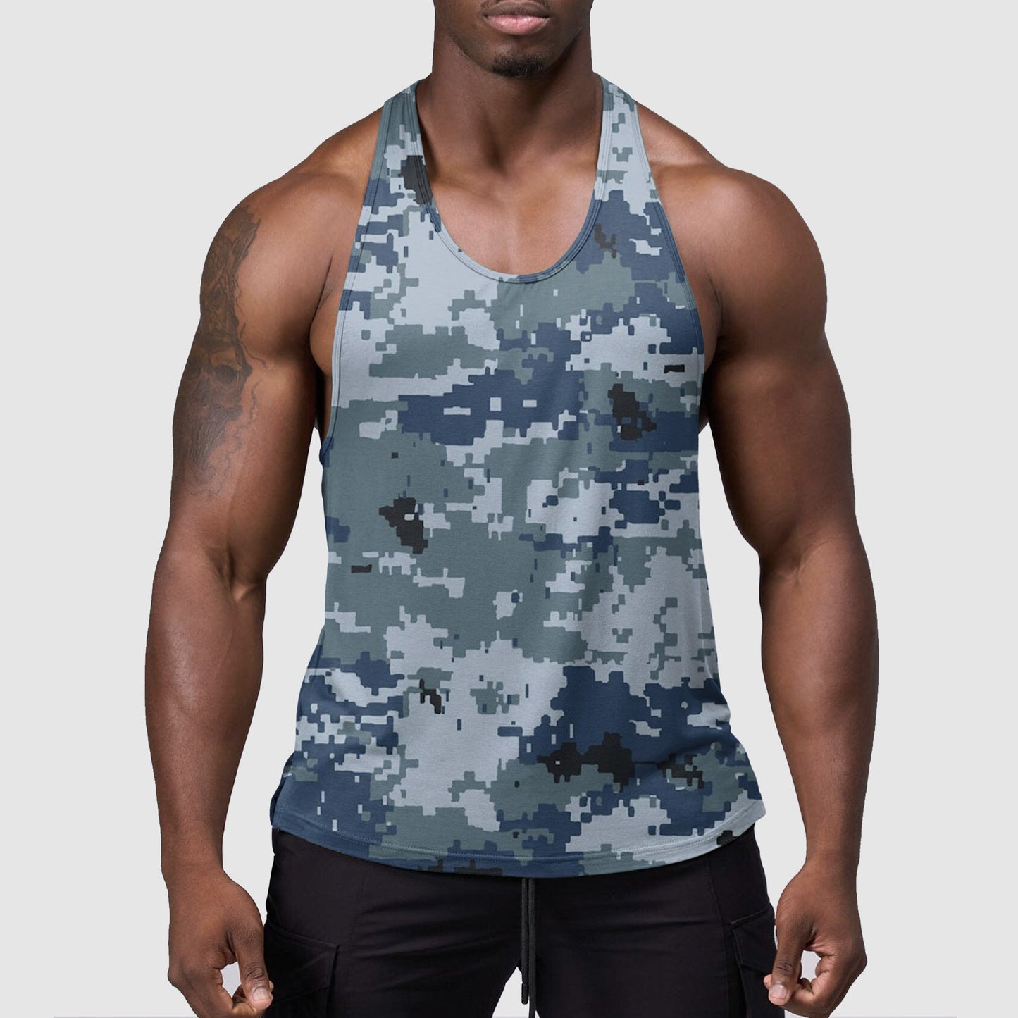 StealthFlex Camo Tank Top- Performance Fit for Bodybuilders- TT01564