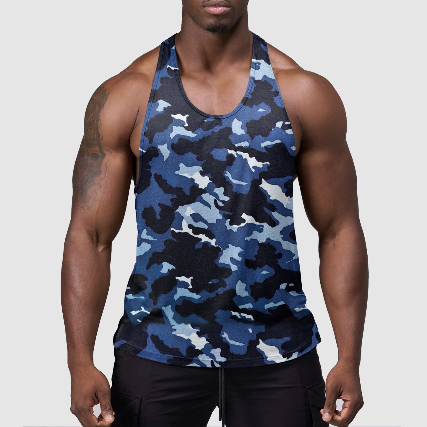 StealthFlex Camo Tank Top- Performance Fit for Bodybuilders- TT01565