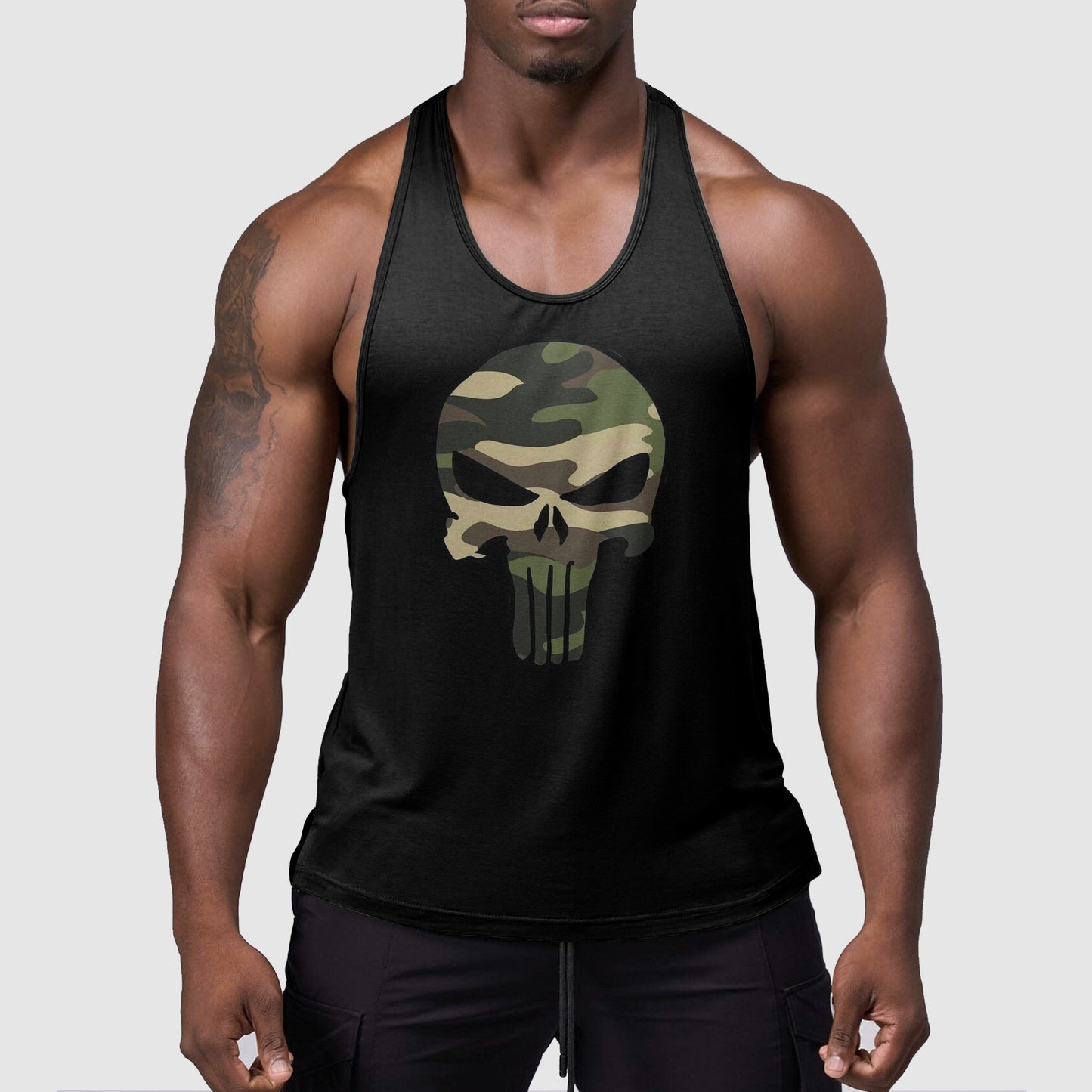 StealthFlex Camo Tank Top- Performance Fit for Bodybuilders- TT01571