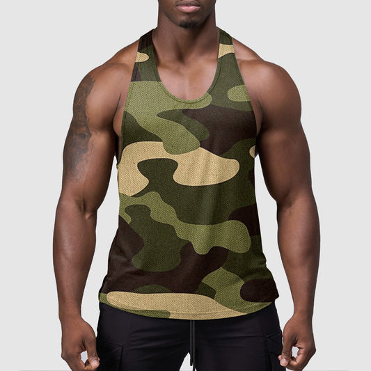 StealthFlex Camo Tank Top- Performance Fit for Bodybuilders- TT01572