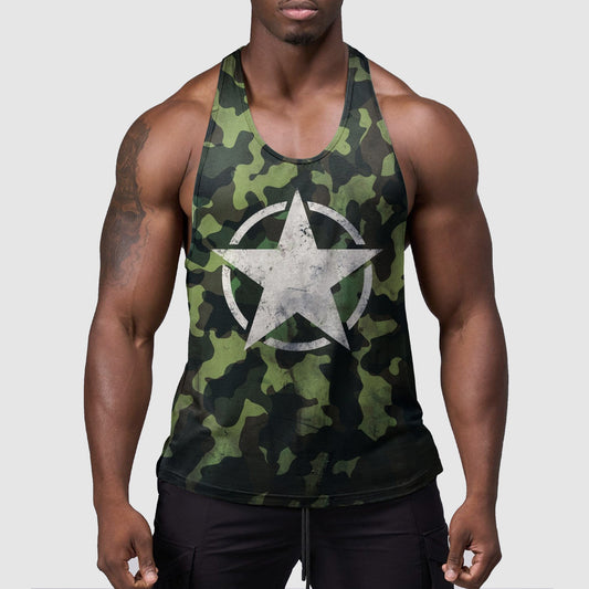 StealthFlex Camo Tank Top- Performance Fit for Bodybuilders- TT01576