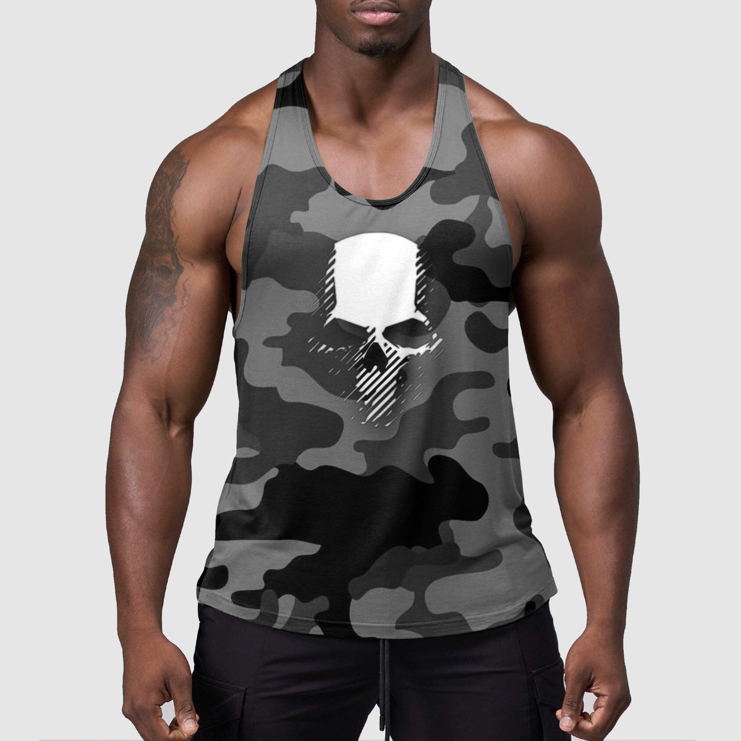 StealthFlex Camo Tank Top- Performance Fit for Bodybuilders- TT01591