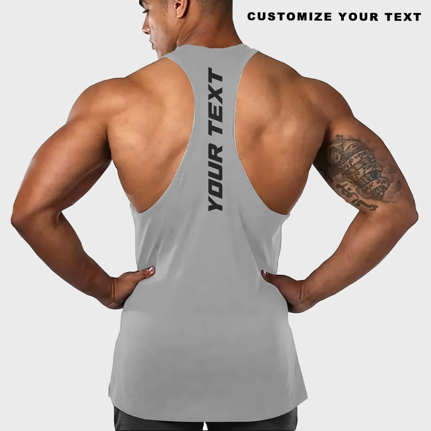 Customizable Bodybuilding Racerback Tank Top- TT01609