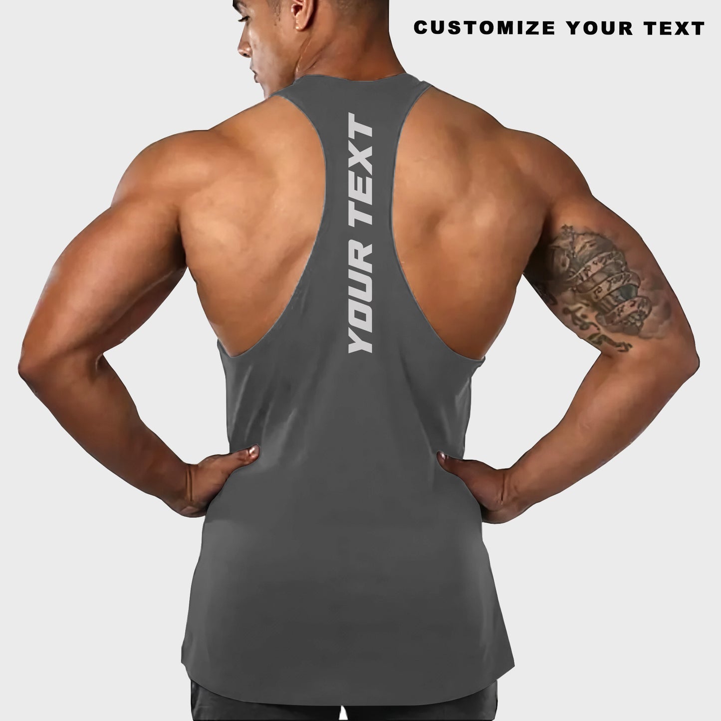 Customizable Bodybuilding Racerback Tank Top- TT01612