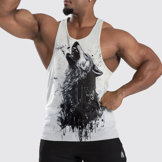 Wolf Howl Tank Top – Strength and Spirit Edition- TT01644