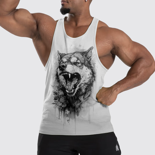 Wolf Howl Tank Top – Strength and Spirit Edition- TT01650