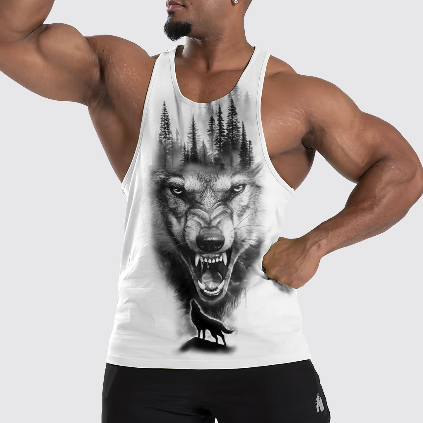 Wolf Howl Tank Top – Strength and Spirit Edition- TT01651