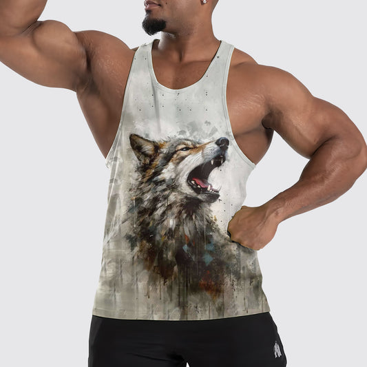 Wolf Howl Tank Top – Strength and Spirit Edition- TT01654