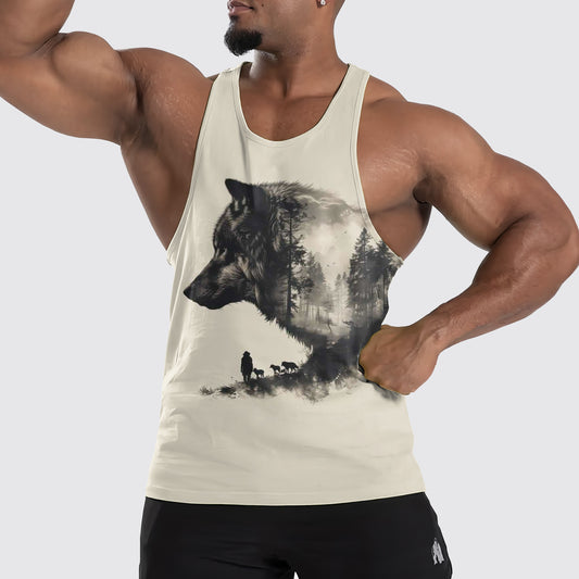 Wolf Howl Tank Top – Strength and Spirit Edition- TT01659