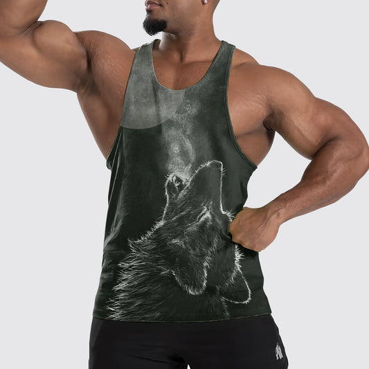 Wolf Howl Tank Top – Strength and Spirit Edition- TT01663