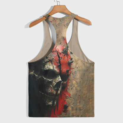 Skull 3D Racerback Tank Top- TT01768