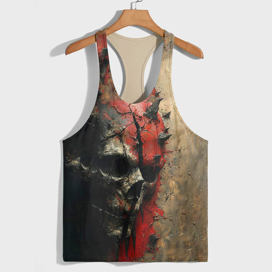 Skull 3D Racerback Tank Top- TT01768