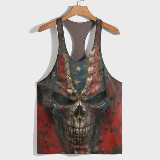 Skull 3D Racerback Tank Top- TT01771