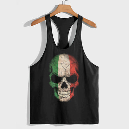 Skull 3D Racerback Tank Top- TT01777