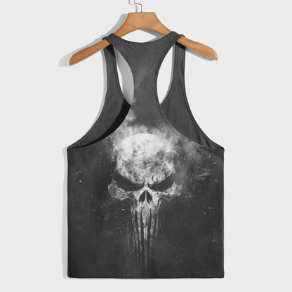 Skull 3D Racerback Tank Top- TT01778