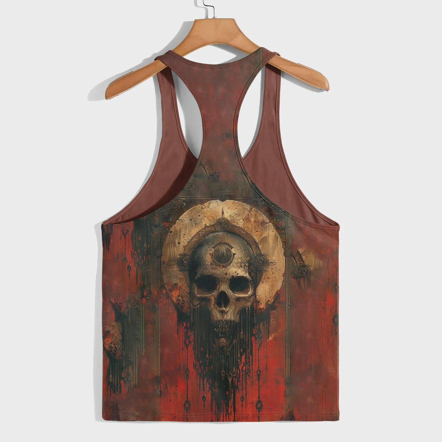 Skull 3D Racerback Tank Top- TT01779