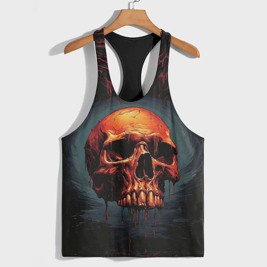 Skull 3D Racerback Tank Top- TT01781