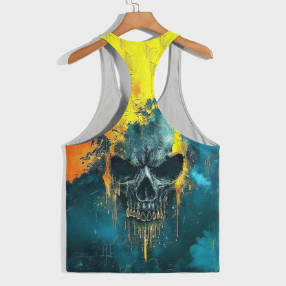 Skull 3D Racerback Tank Top- TT01783