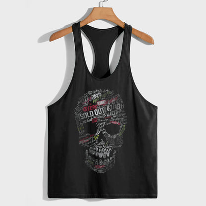 Skull 3D Racerback Tank Top- TT01789