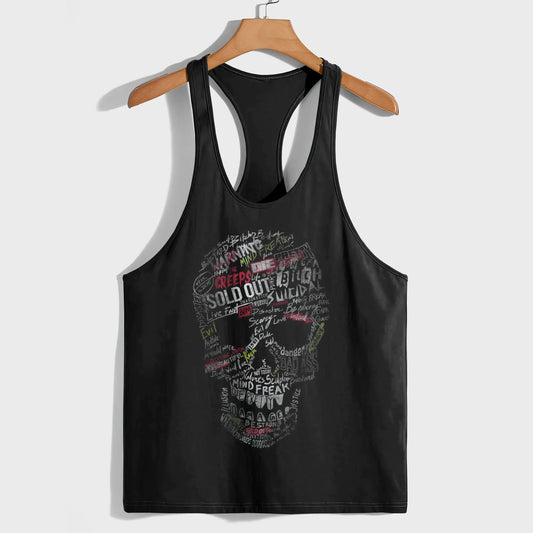 Skull 3D Racerback Tank Top- TT01789