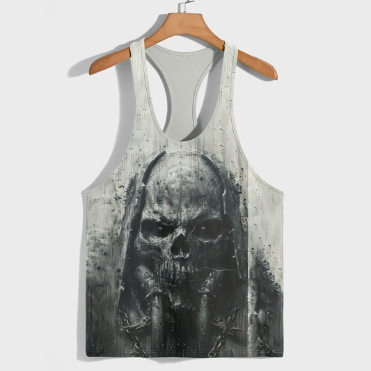 Skull 3D Racerback Tank Top- TT01794