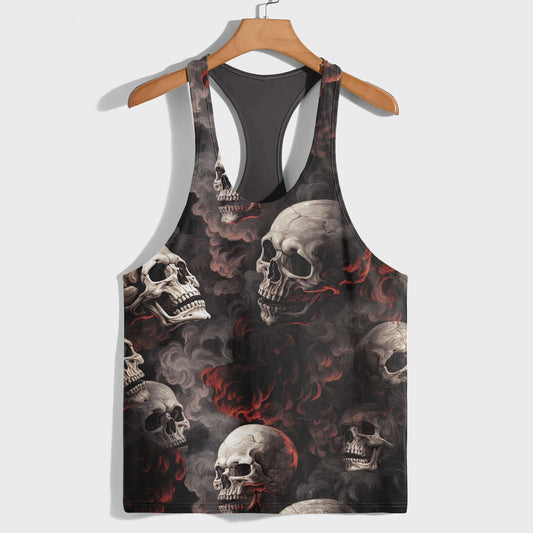 Skull 3D Racerback Tank Top- TT01795