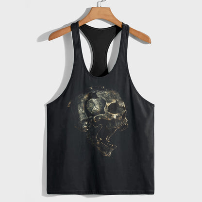 Skull 3D Racerback Tank Top- TT01801