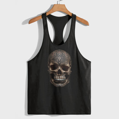 Skull 3D Racerback Tank Top- TT01802