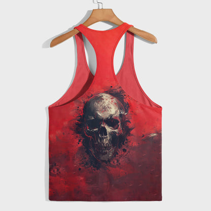 Skull 3D Racerback Tank Top- TT01804