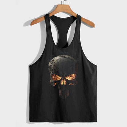 Skull 3D Racerback Tank Top- TT01806