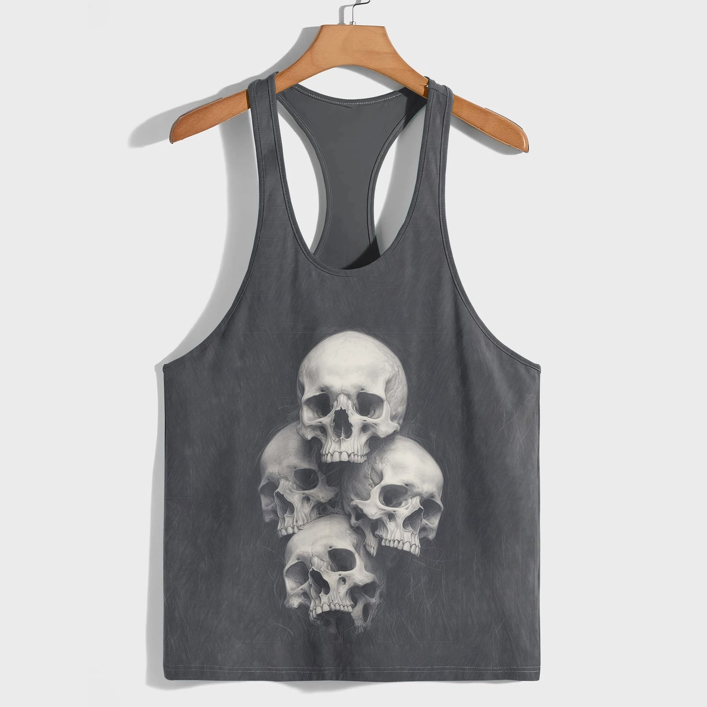 Skull 3D Racerback Tank Top- TT01812