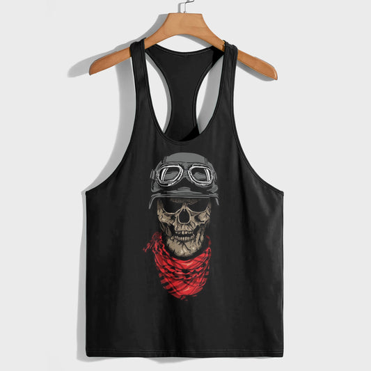 Skull 3D Racerback Tank Top- TT01818