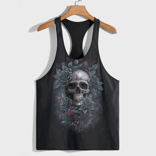 Skull 3D Racerback Tank Top- TT01821